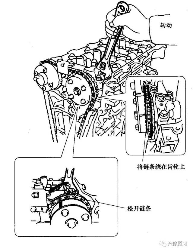 【汽车正时】丰田花冠ex 1.6l 1zr-fe发动机正时校对