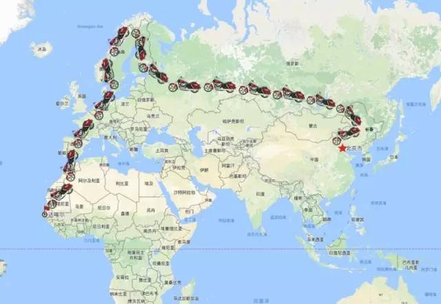 66天,4台哈雷,从首都北京开到了达喀尔!