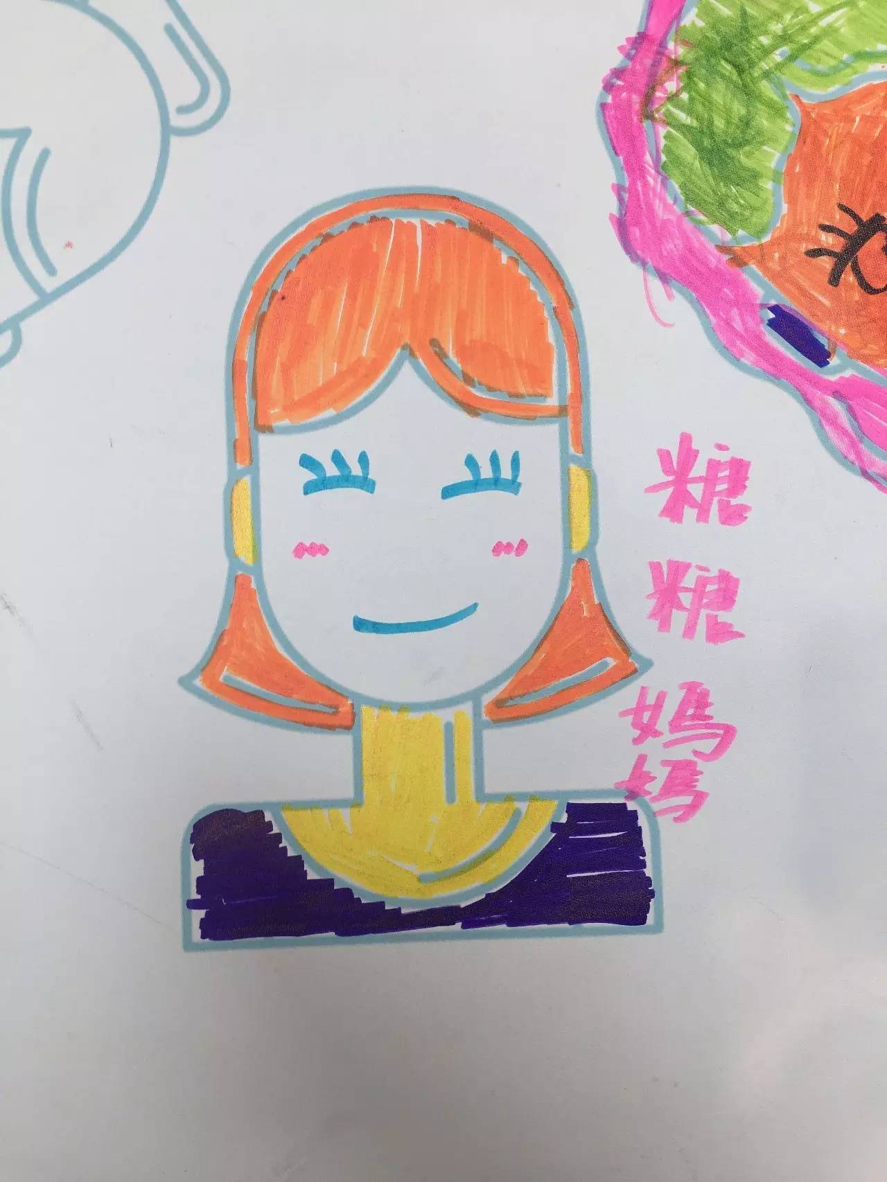 母亲节妈妈我爱你主题儿童画_可可简笔画