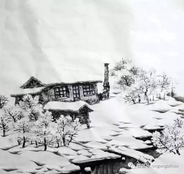 如何画好雪景