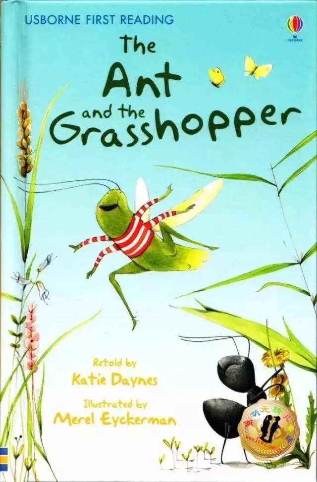 图片[1]-英文绘本  育儿     The Grasshopper and the Ants蚱蜢和蚂蚁（PDF+MP3+动画）-萌小白亲子网