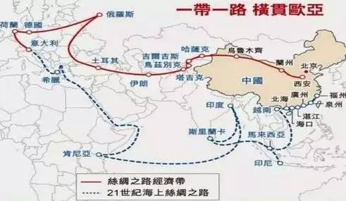 "六廊"是指新亚欧大陆桥,中蒙俄,中国-中亚-西亚,中国-中南半岛,中巴