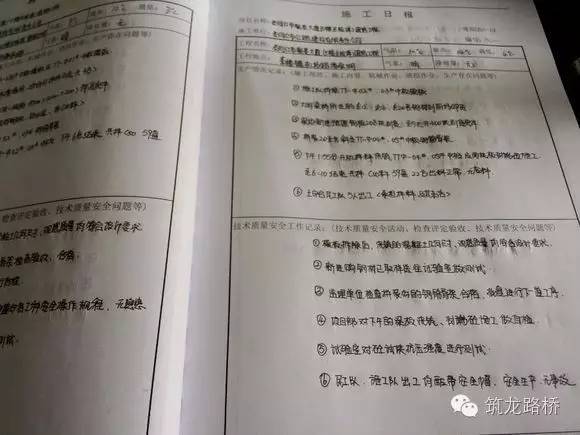 来源:筑龙路桥市政 要求:施工日志的记录要尽量能简明,快捷地反映每