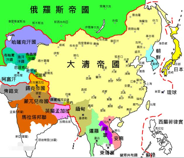 [原创]大清九个藩属国,坐视八个成为殖民地,遗祸至今