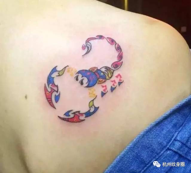 tattoo纹身素材十二星座之天蝎射手座