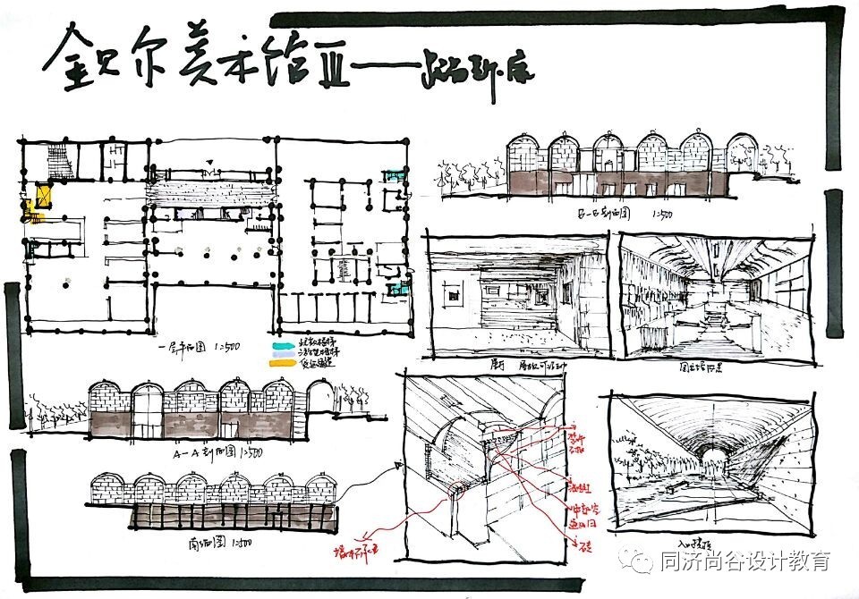 金贝儿美术馆案例解析 抄绘精讲(附视频讲解)