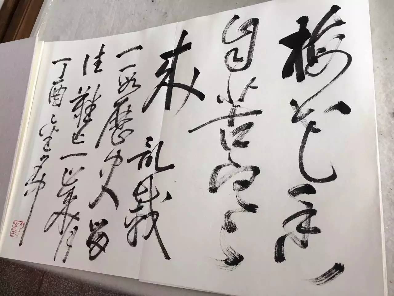 南京书法家"红馆"挥毫