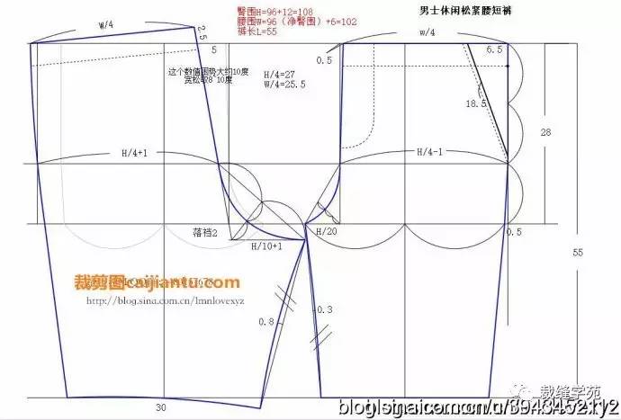 沙滩裤裁剪图集,夏天做起来