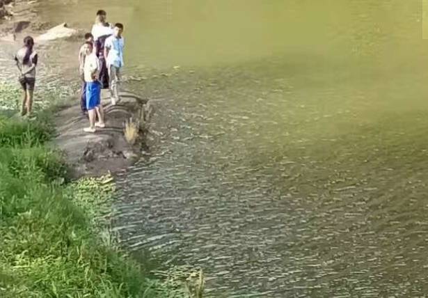 西秦网友爆料,昨日下午怀德大城社区几个小孩去河里游泳,一十三岁女孩