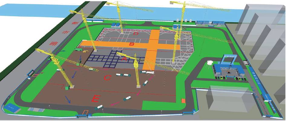 基坑工程施工bim模型