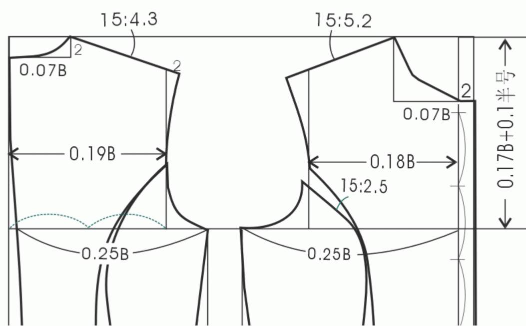 比例法制图 | 男,女衬衫的结构设计与制图