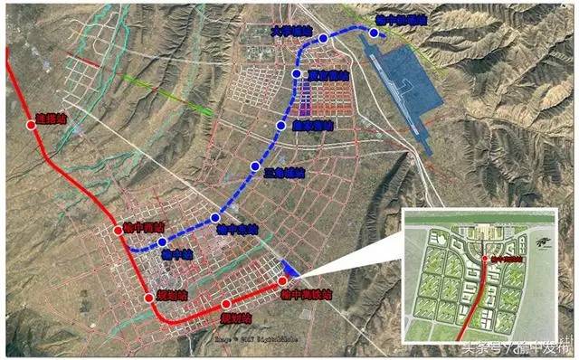 轨道四号线榆中段线路图