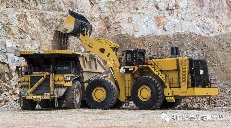 新晋的矿山霸主世界最大的机械传动装载机cat994k