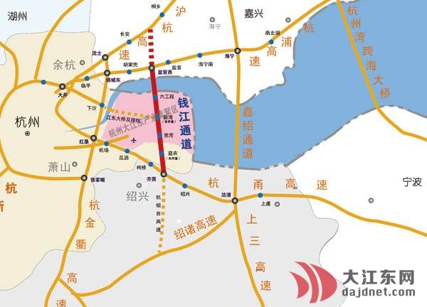 未来多条过江线路,将彻底激发大江东在环杭州湾乃至长三角的交通辐射图片