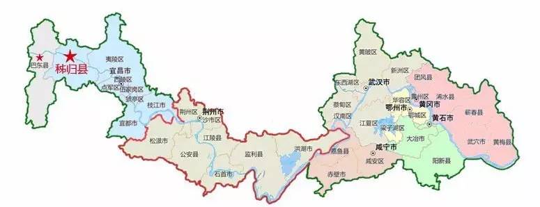 长江湖北段线路图