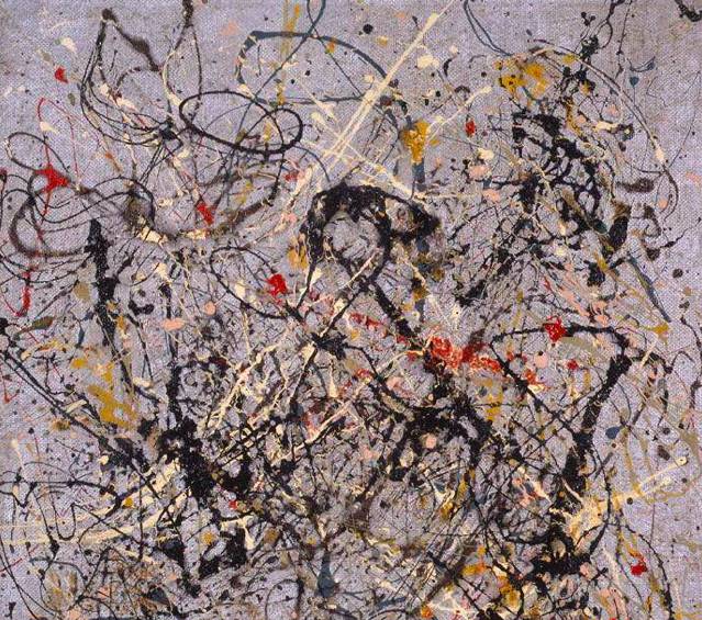 绘画大师杰克逊·波洛克(jacksonpollock)的作品:《freeform,1946》