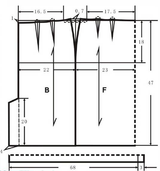 内衣结构制图_女衬衫款式图结构制图