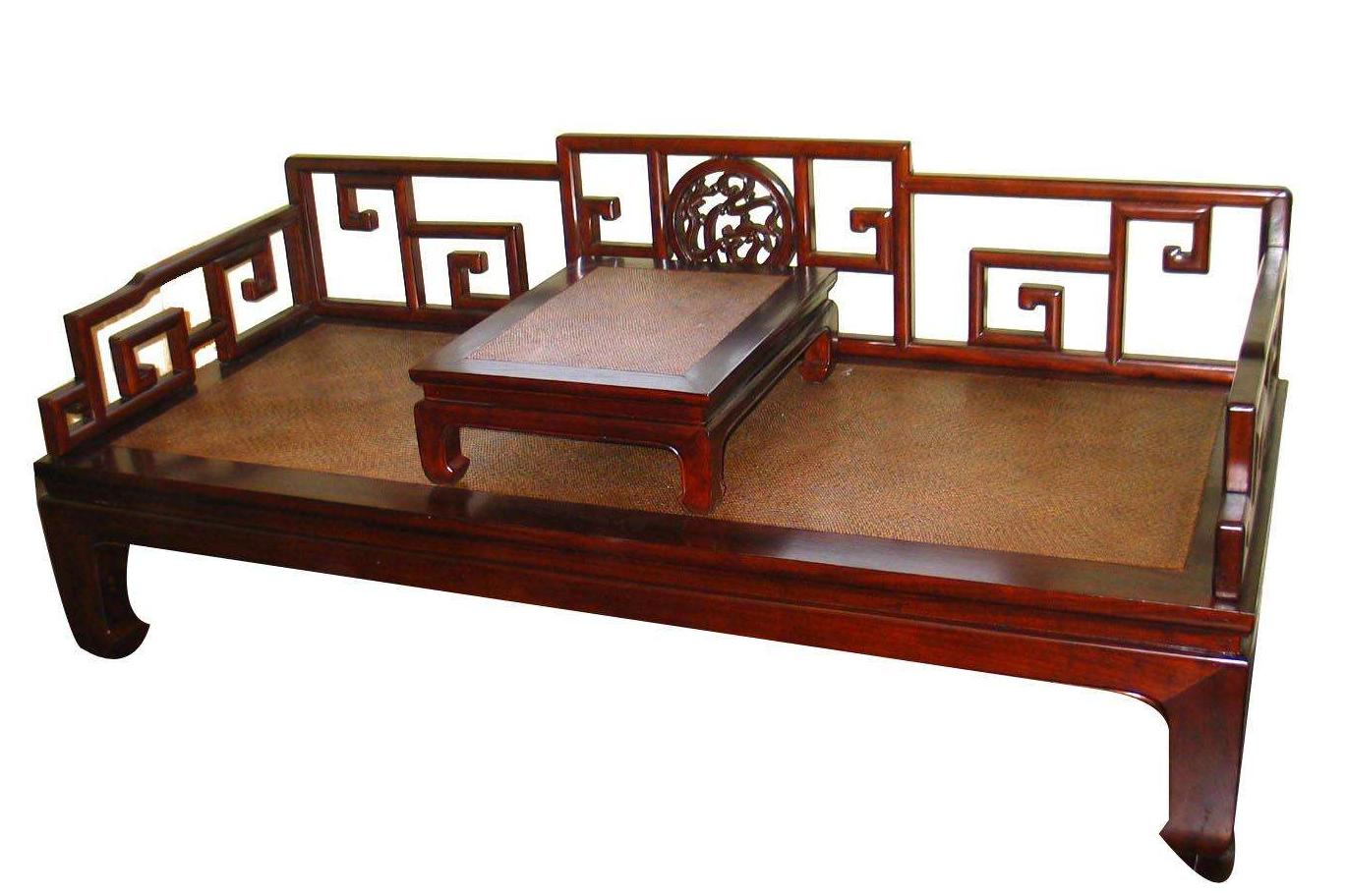 大果紫檀（缅甸花梨）新中式红木床 红木家具