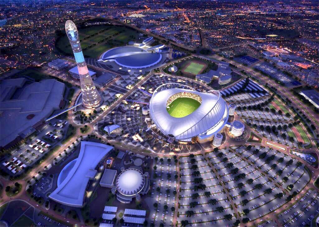 卡塔尔世界杯首座球场竣工 耗资7000万镑