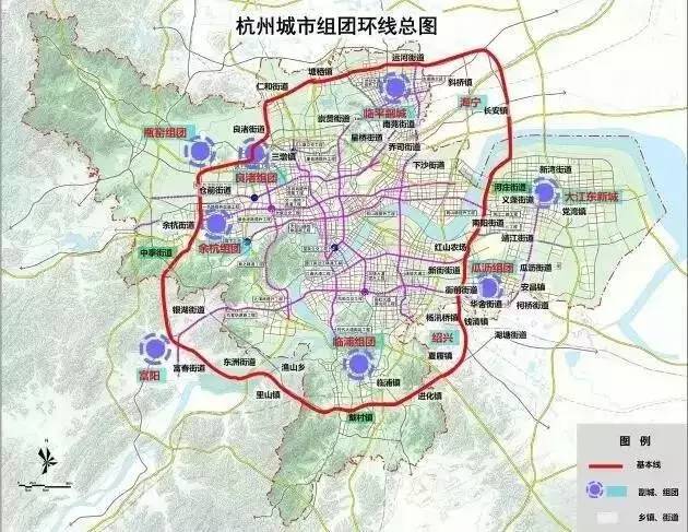 杭长高速,杭绍甬高速(规划)等高速路网相通,串联起已通车的杭州绕城