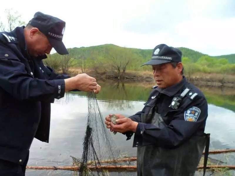 森林公安起获一张捕野鸭子等益鸟的粘网