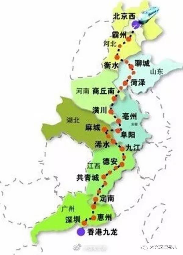 京霸城际铁路当然新修建的高速铁路旁边没有既有铁路的话就是按照新修图片