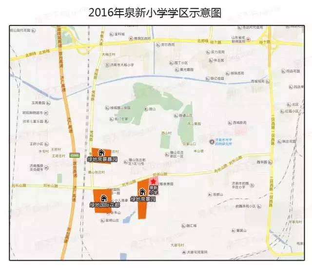 2017济南槐荫区小学学区划分图,看看你家是不是学区房