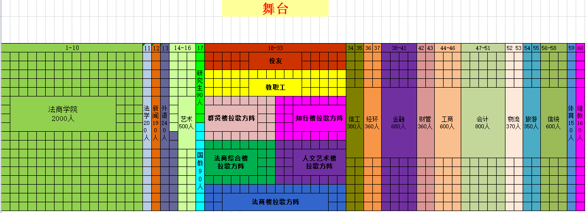 独家揭秘第二弹 | 校庆晚会节目单&西区田径场座位图