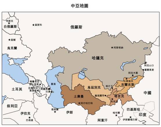中亚地区矿产资源非常丰富,特别是有色金属储量巨大.