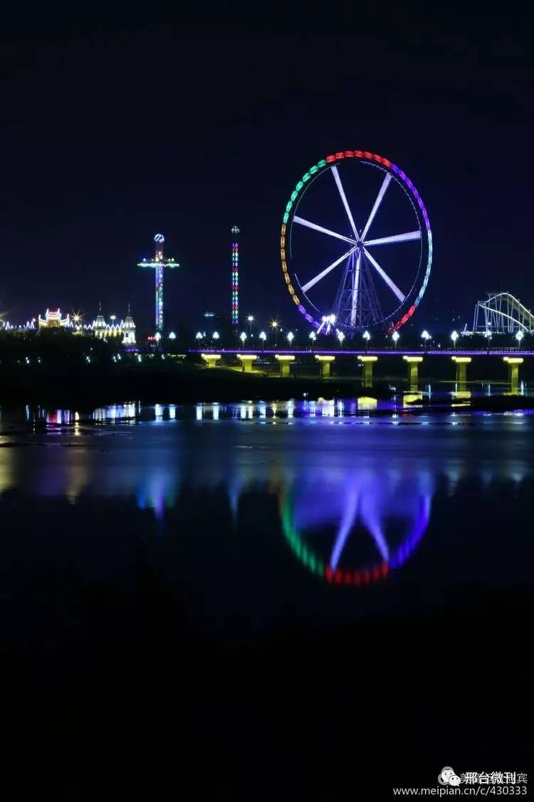 夜景在锦江    摄影 杜立宾   位于河北邢台市里南行,到七里河