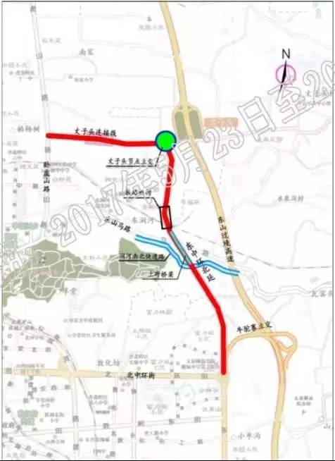 此次,东中环路北延建设工程的规划宽度为40米,标准为城市主干道