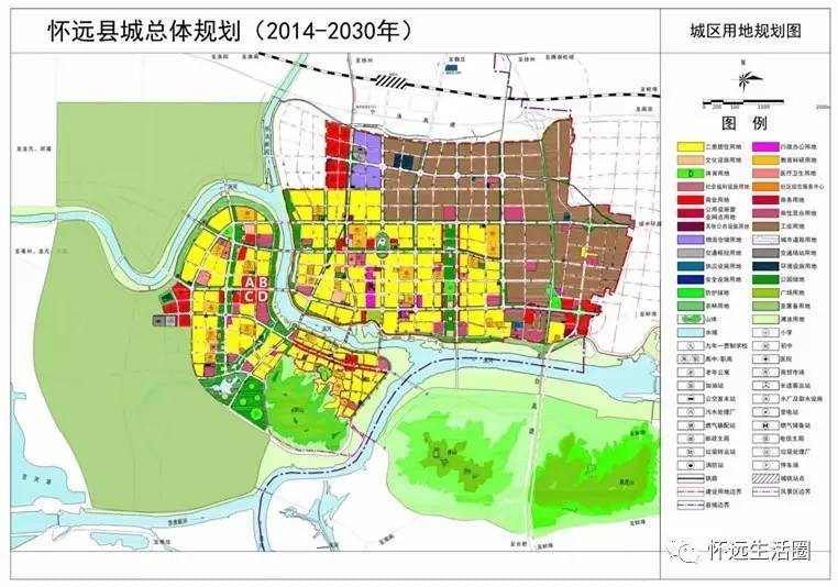5月28日倾城绽放  20142030年规划期内,怀远县城区空间拓展策略为