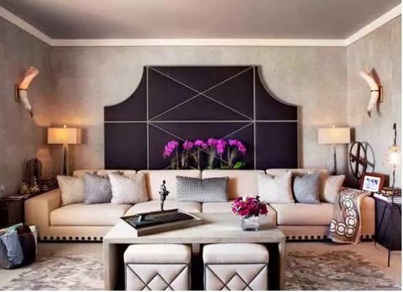 8款沙发背景墙设计效果图,背后的光彩