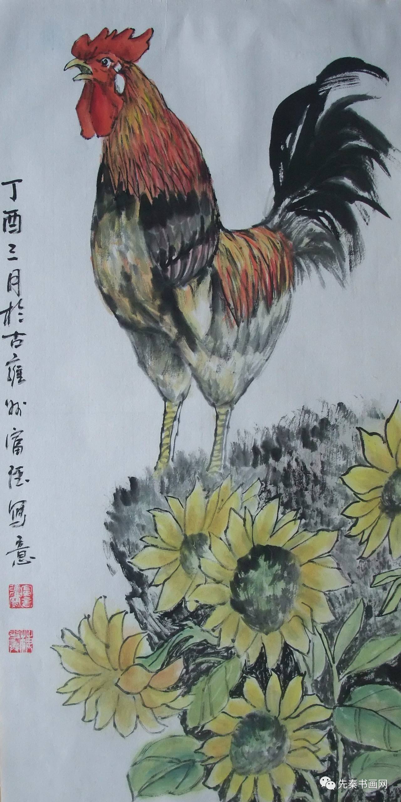 【先秦书画网】推荐画家谭富强国画作品,2017年5月27日更新