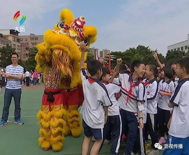 龙狮文化走进盐步中心小学传统文化薪火相传