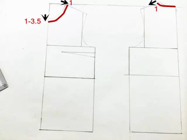 基础款t恤的原型及变化(附:圆领v领的纸样参考)