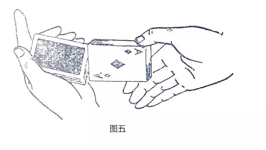 继续反复连贯地重复以上手法,全副牌便可洗乱.这是最基本的洗牌部署.