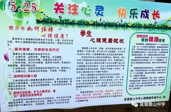 【景中新闻】5.25心理健康周系列活动之祝福墙