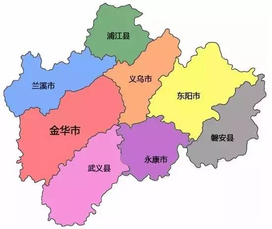 研究范围与金华市行政区范围一致,包括金华市区,武义县,浦江县,磐安图片