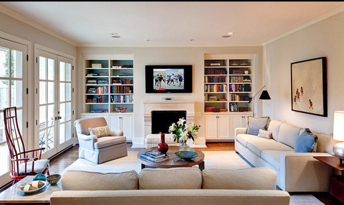 把书房搬到客厅里,11款兼具客厅和书房的空间设计.