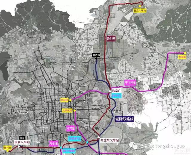 网友再次汇出通州地铁,轨交高清图:原来有24条轨道