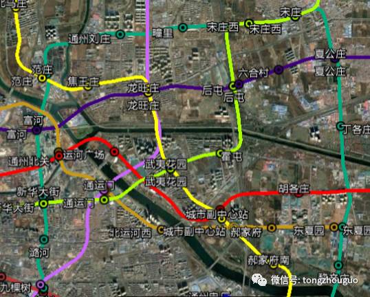 网友再次汇出通州地铁,轨交高清图:原来有24条轨道