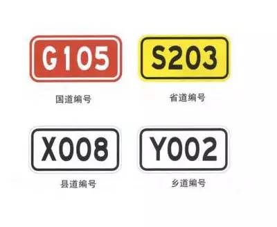 公路编号   标    志    公路编号标志是指示当前公路