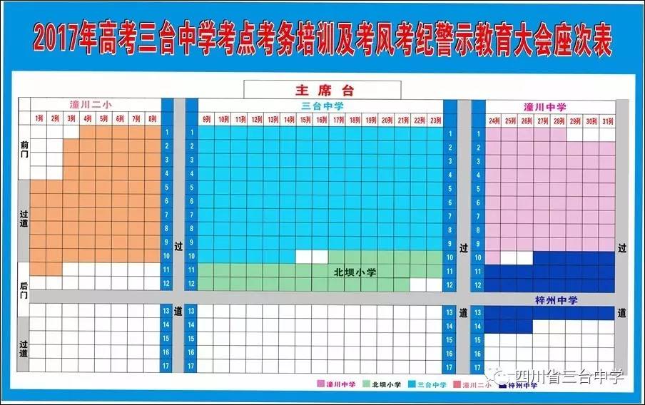 2017年高考三台中学考点服务指南