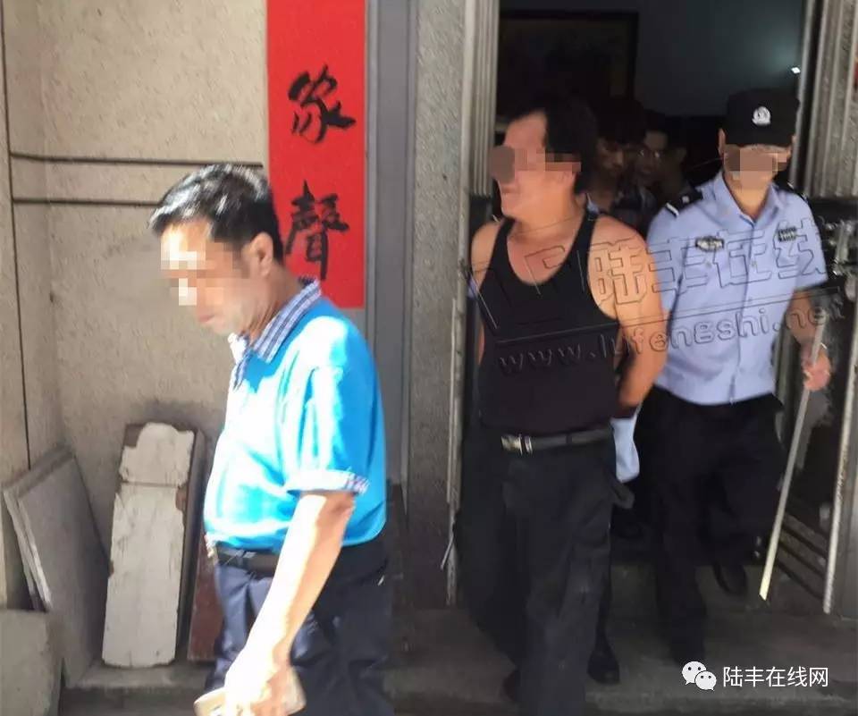 陆丰东海某村 警方现场抓获4人!