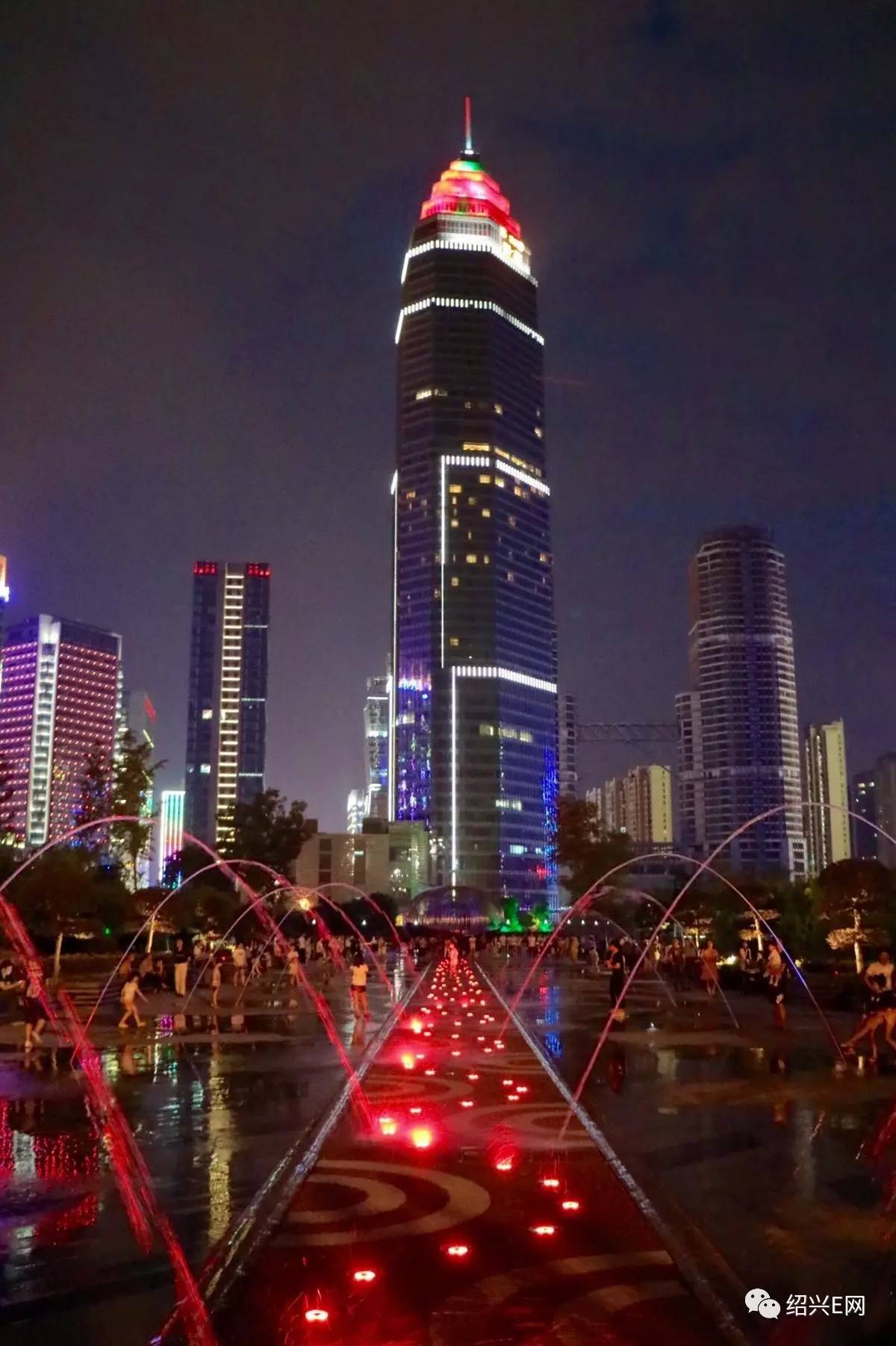 【绍兴·图说】梅龙湖夜景