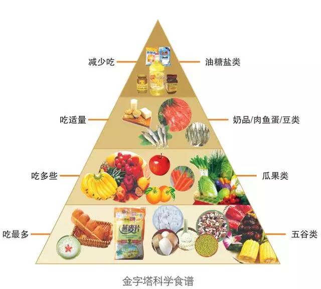 相信这金字塔健康食谱不少人都看过.