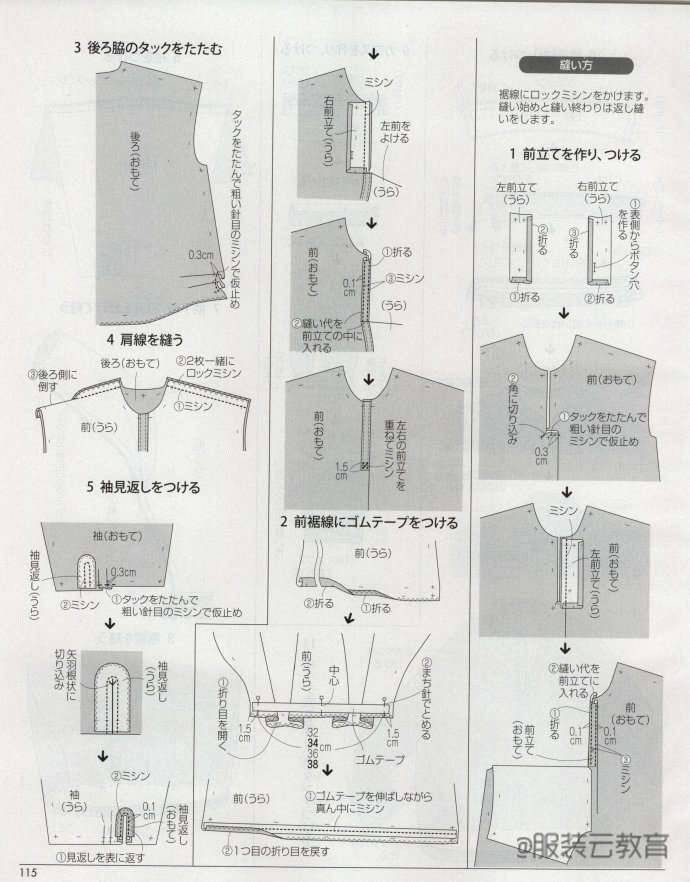 图纸集 | 女士背带裤(裙),衬衫,西装裁剪图