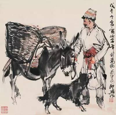 黄胄作品明天,我们将继续为您介绍如何形成独特的绘画风格:画家与