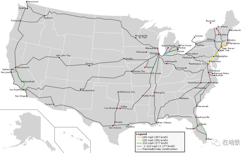说说美国唯一在运营的"高铁"